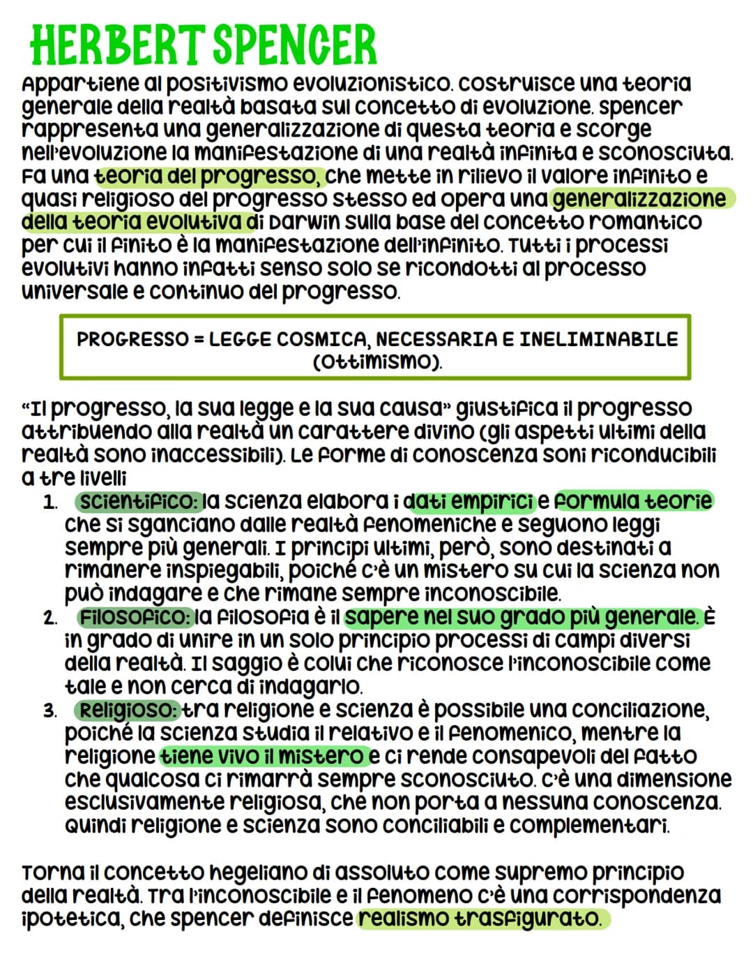 Positivismo
CARATTERI GENERALI DEL POSITIVISMO
Il positivismo non fu solo un movimento filosofico, ma anche
letterario ed artistico (influen