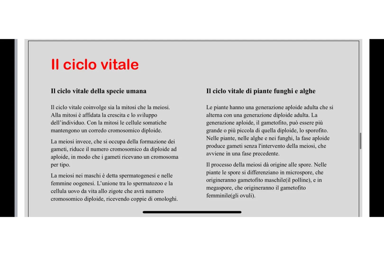 Che cos'è LA MEIOSI
La meiosi è un processo di divisione cellulare mediante il quale una cellula eucariote con
corredo cromosomico diploide 