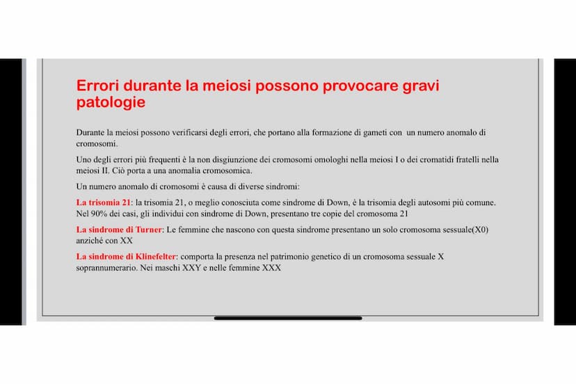 Che cos'è LA MEIOSI
La meiosi è un processo di divisione cellulare mediante il quale una cellula eucariote con
corredo cromosomico diploide 
