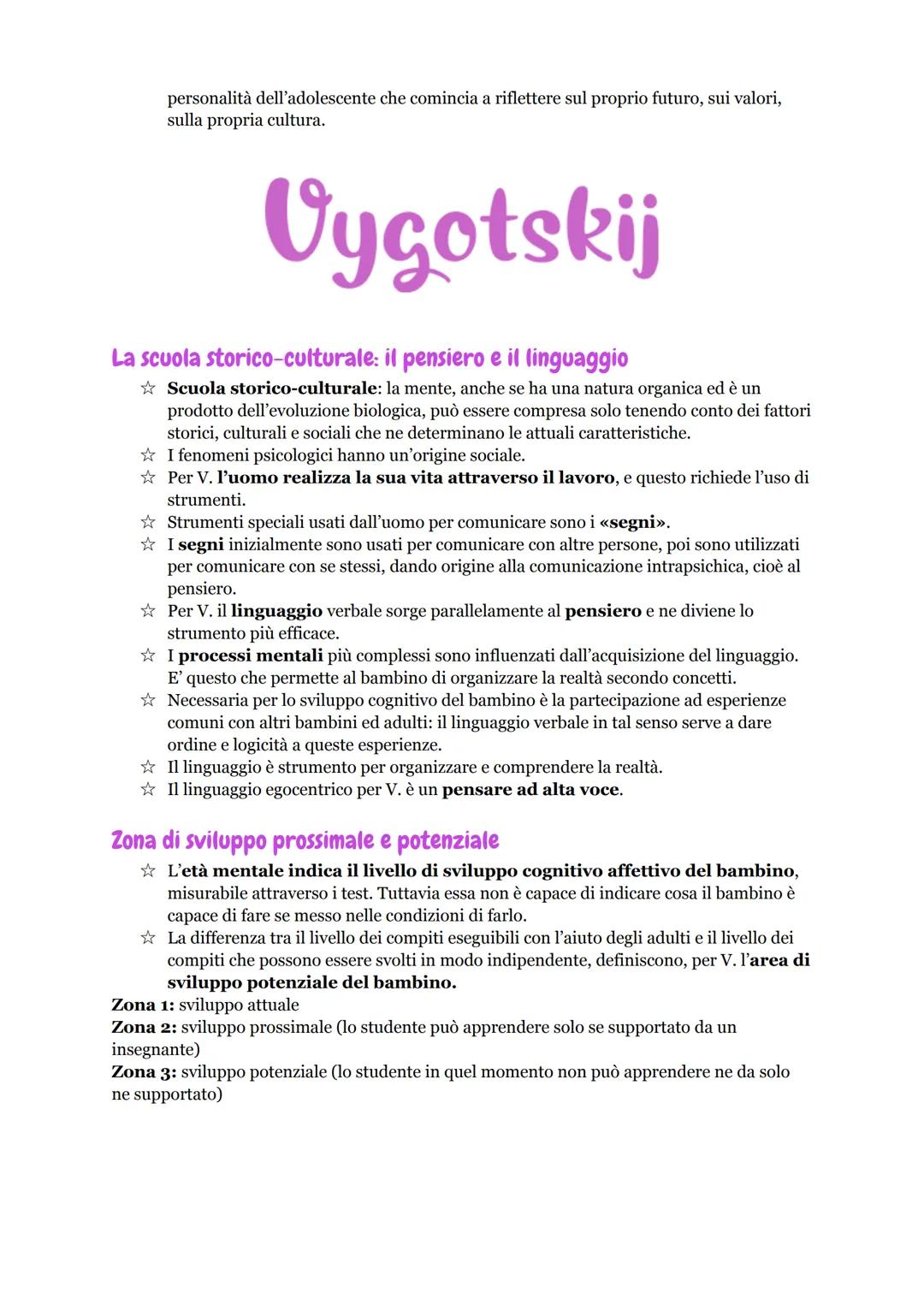 Piaget
Biografia
Gli studi di Piaget sono stati orientati ad individuare l'origine e lo sviluppo del
comportamento intelligente, dal neonato