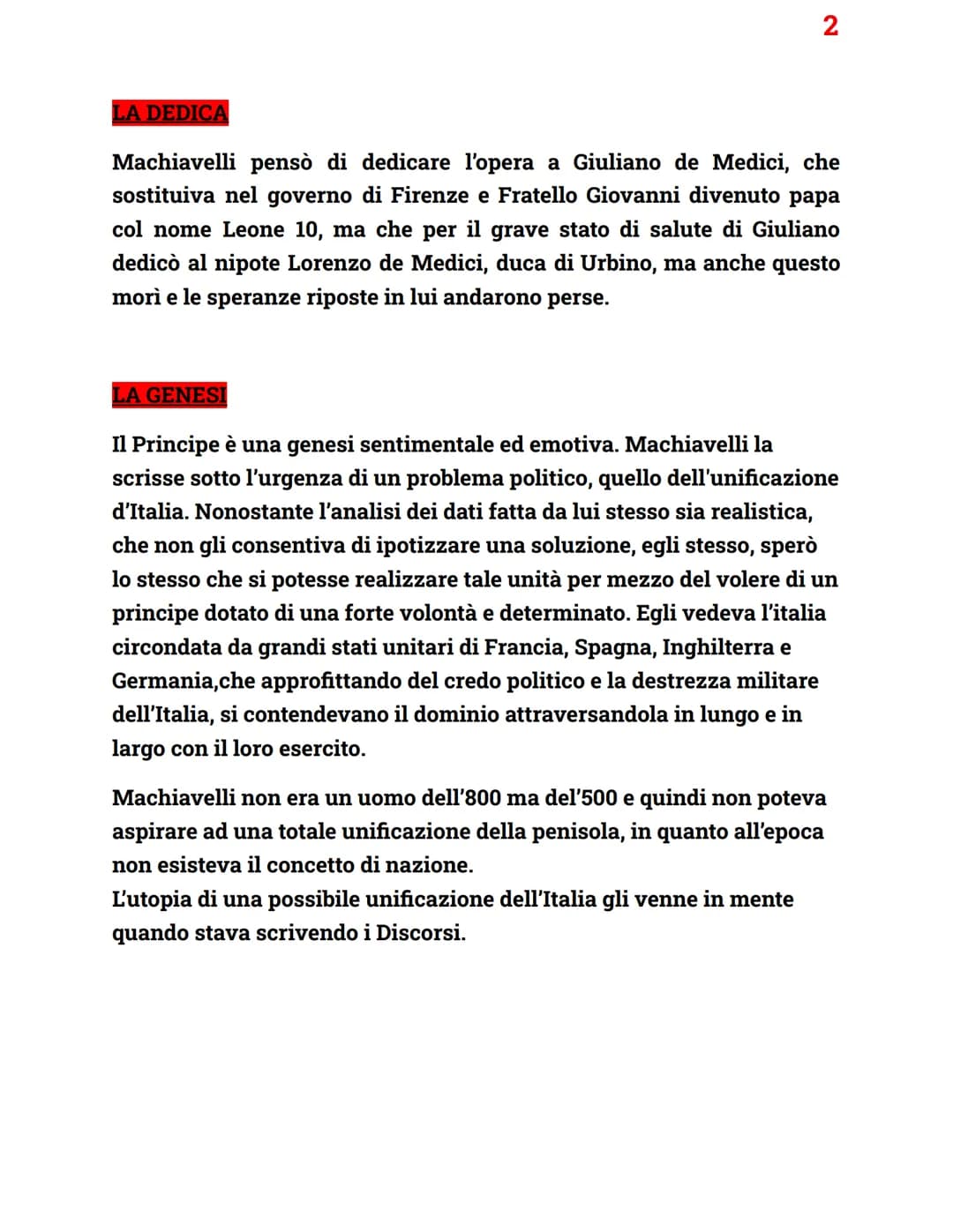 Niccolò Machiavelli
1
Nacque a Firenze nel 1409 da una famiglia nobile.
Compiuti gli studi matematici, ottenne l'incarico
di "segretario del