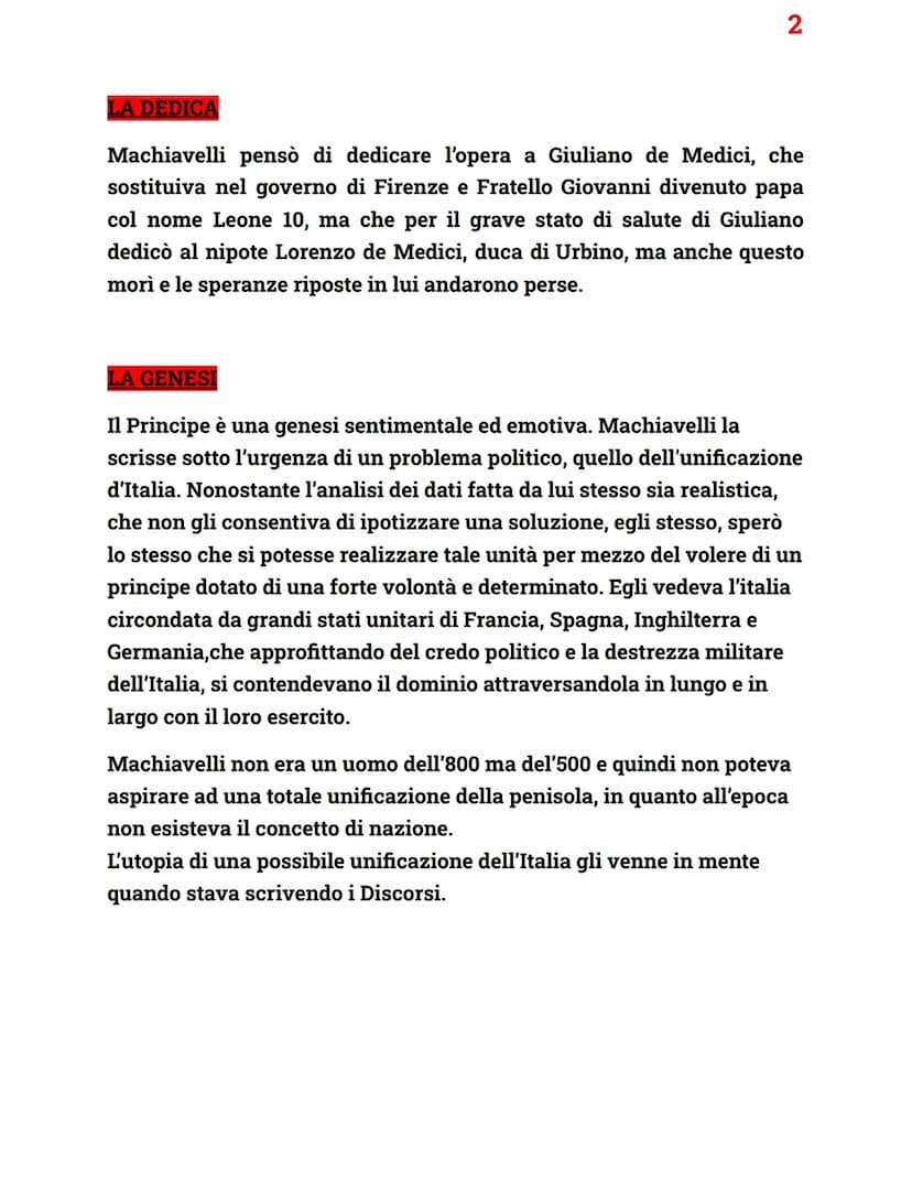 Niccolò Machiavelli
1
Nacque a Firenze nel 1409 da una famiglia nobile.
Compiuti gli studi matematici, ottenne l'incarico
di "segretario del