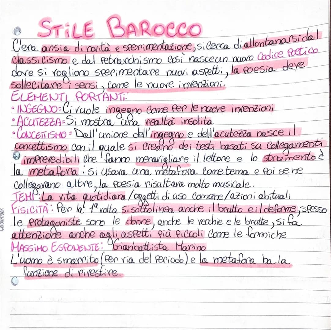 
<p>Il periodo dello stile barocco è caratterizzato dalla ricerca di novità e sperimentazione, con l'intenzione di allontanarsi dal classici