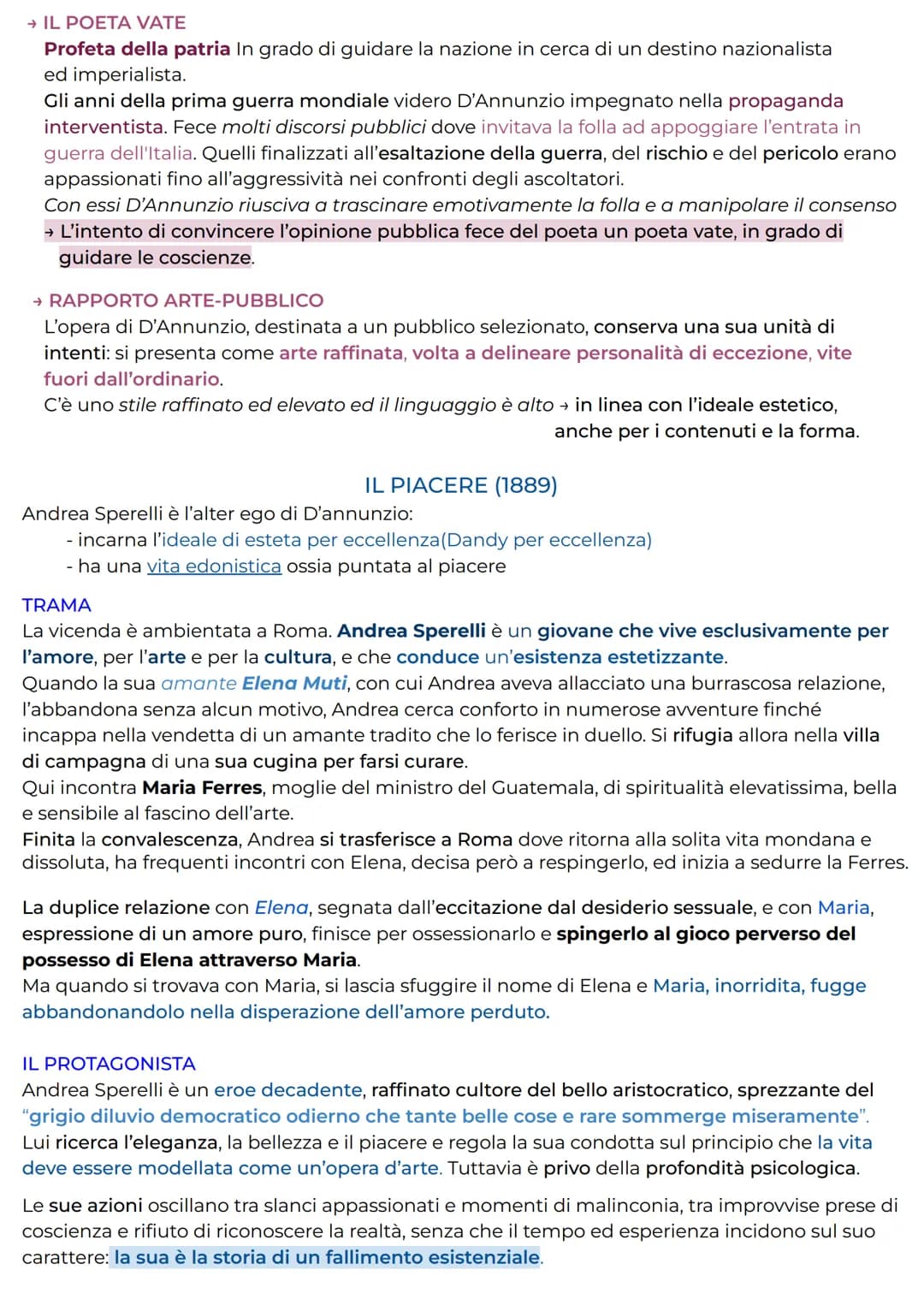→
GABRIELE D'ANNUNZIO
LA VITA
Nacque a Pescara il 12 marzo 1863 da una famiglia agiata. Frequentò il prestigioso Reale
Collegio Cicognini, d