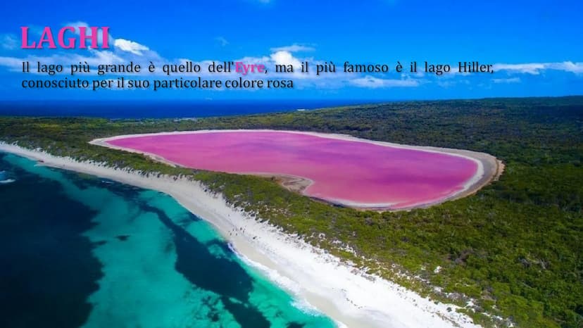 AUSTRALIA TERRITORIO
L'Australia si trova nell'emisfero
meridionale, è circondata dall'Oceano
Pacifico e dall'Oceano Indiano.
Può essere div