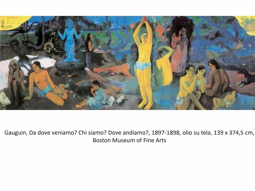●
●
●
Paul Gauguin
(Parigi, 1848-Isole Marchesi, 1903)
La vita dell'artista è caratterizzata da continui
spostamenti. In Perù nei primi anni