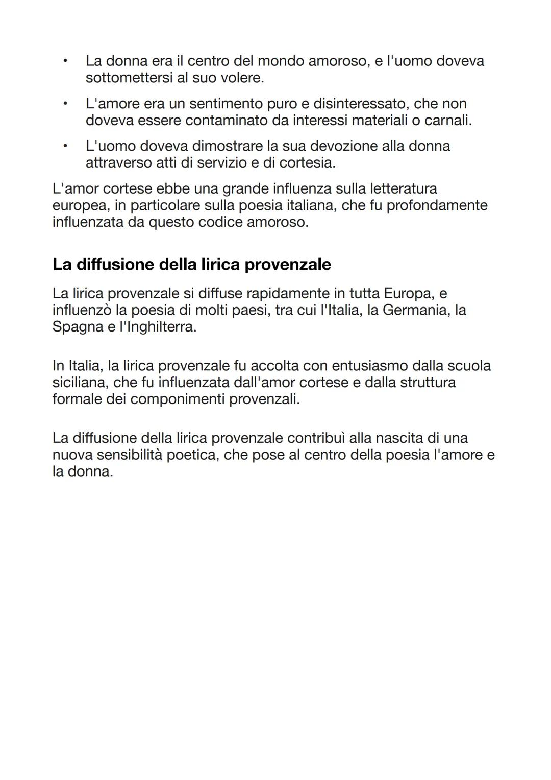LA LIRICA PROVENZALE
La lirica provenzale è un movimento poetico nato nel XII secolo in
Linguadoca, regione storica del sud della Francia. I
