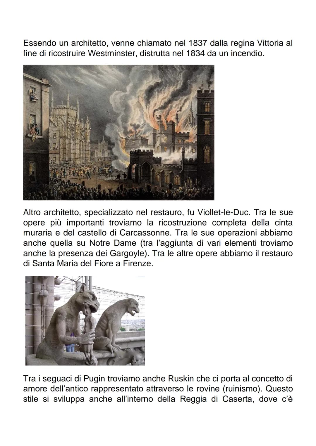 Gothic Revival
La spinta all'innovazione che diede la Rivoluzione Industriale, portò
anche a riflessioni di tipi negativo verso il futuro. L