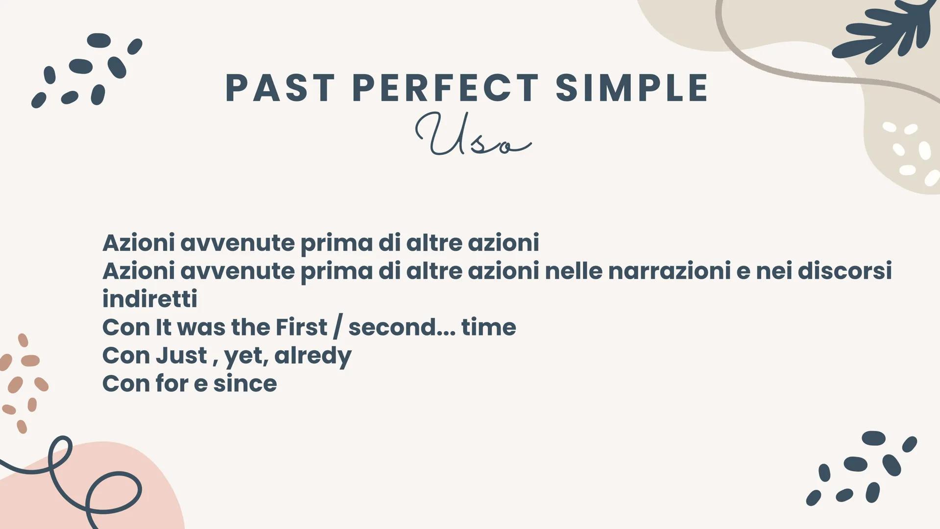 13
Tempi verbali
INGLESE
M PRESENT SIMPLE
Usa
Azioni abituali nel presente
Fatti scientifici o sempre veri
Orari dei servizi pubblici
Narrar