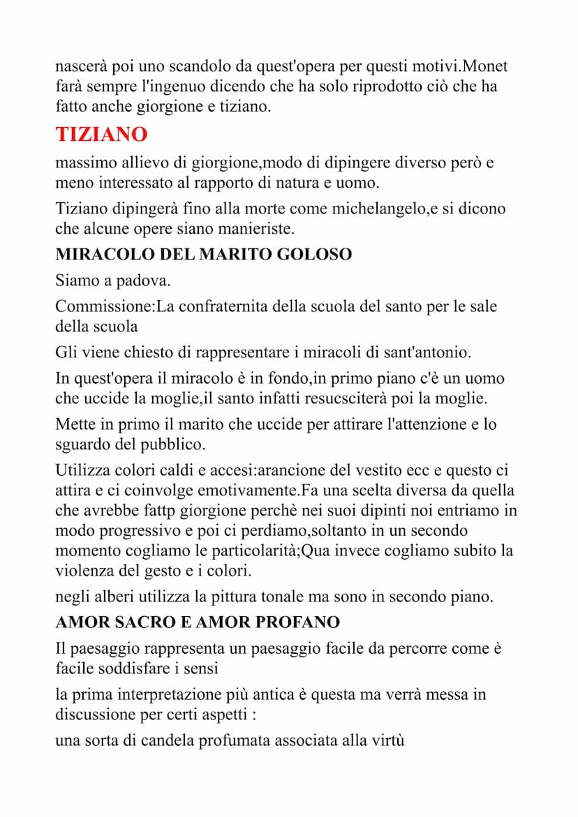 GIORGIONE
rapporto uomo natura:
Michelangelo non ne era particolarmente appassionato,
Leonardo invece lo era già di più siccome faceva studi