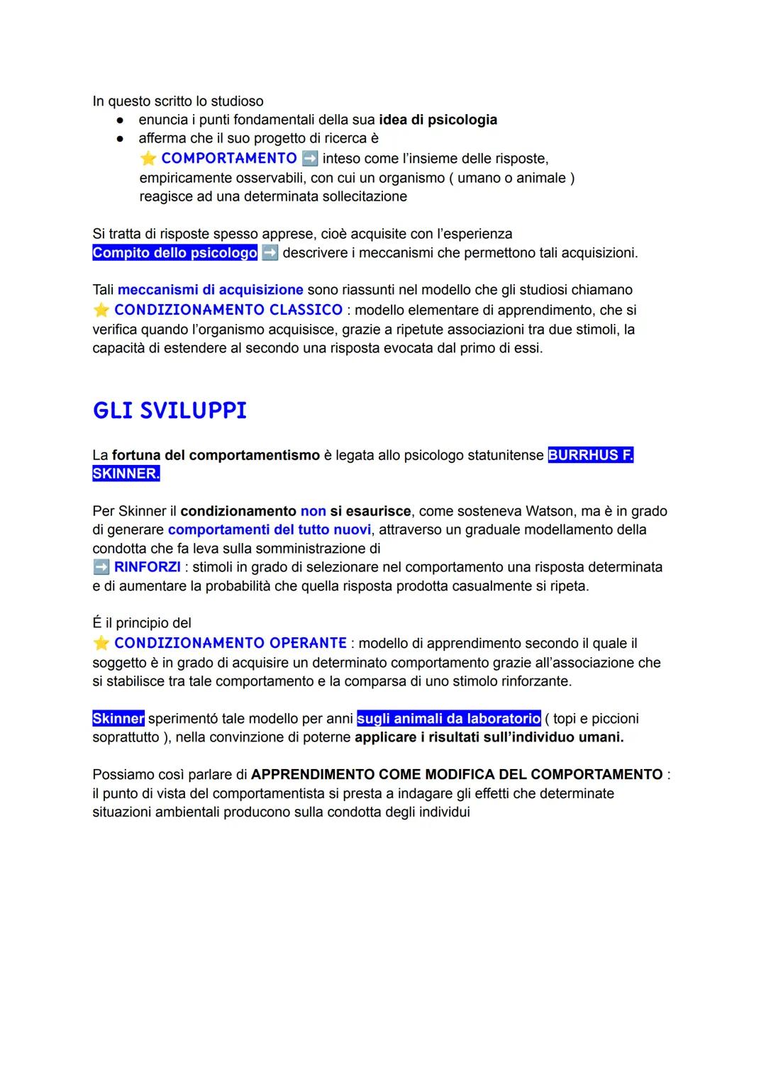 # PSICOLOGIA

★PSICOLOGIA: studio scientifico del comportamento

Il termine "comportamento" viene spesso utilizzato nel linguaggio quotidian