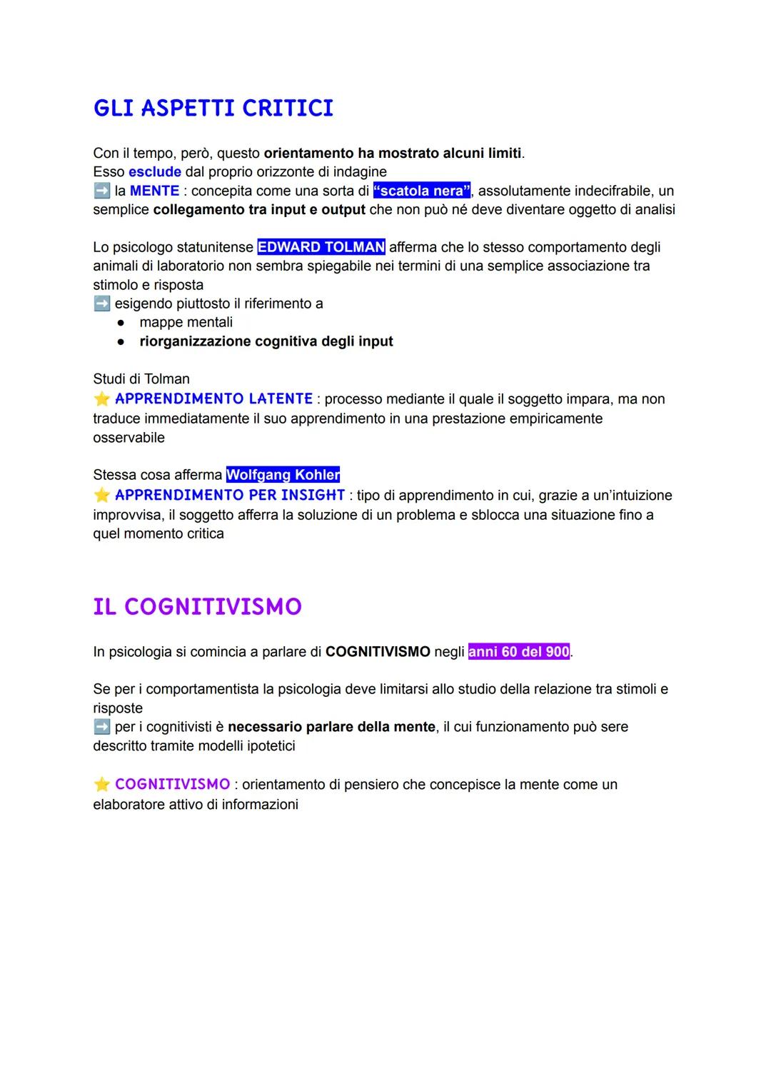 # PSICOLOGIA

★PSICOLOGIA: studio scientifico del comportamento

Il termine "comportamento" viene spesso utilizzato nel linguaggio quotidian