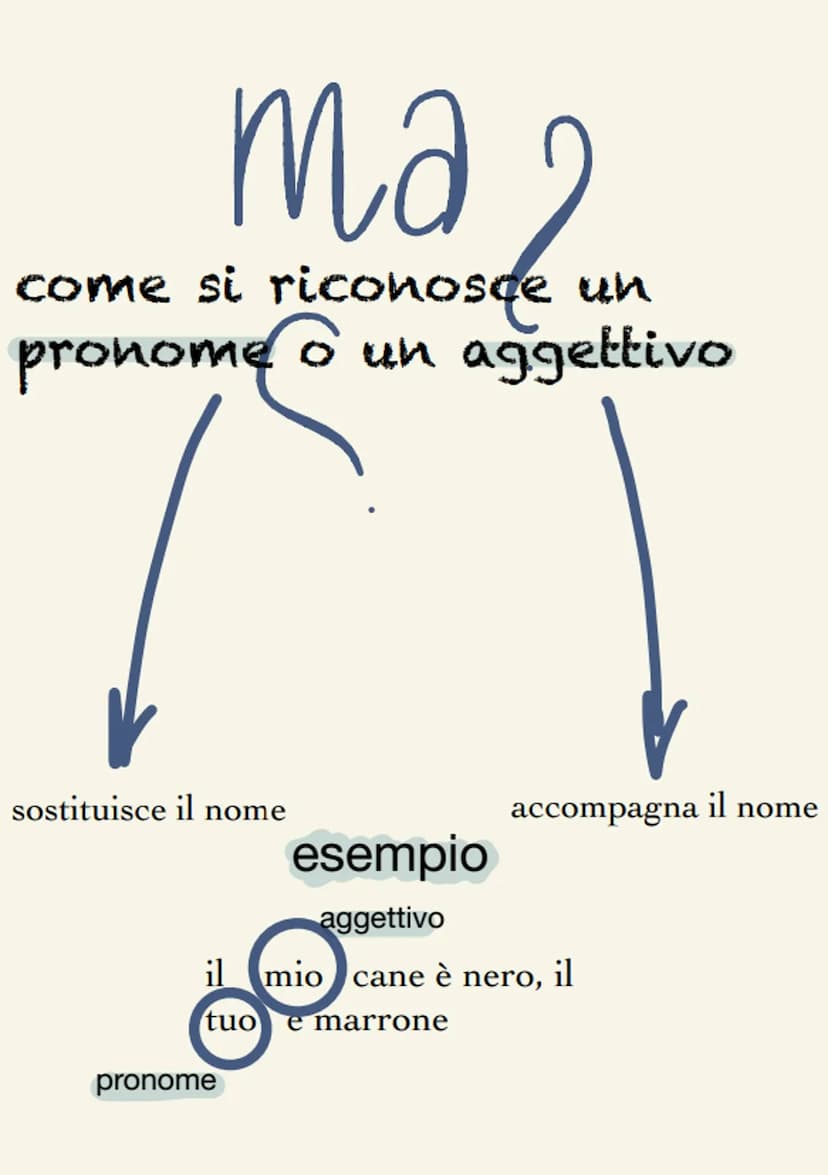 pronome
funzioni:
sostituisce: -un verbo
-un aggettivo
-un nome
-un intera frase
funzione indicatrice: introduce un argomento
gruppi di pron