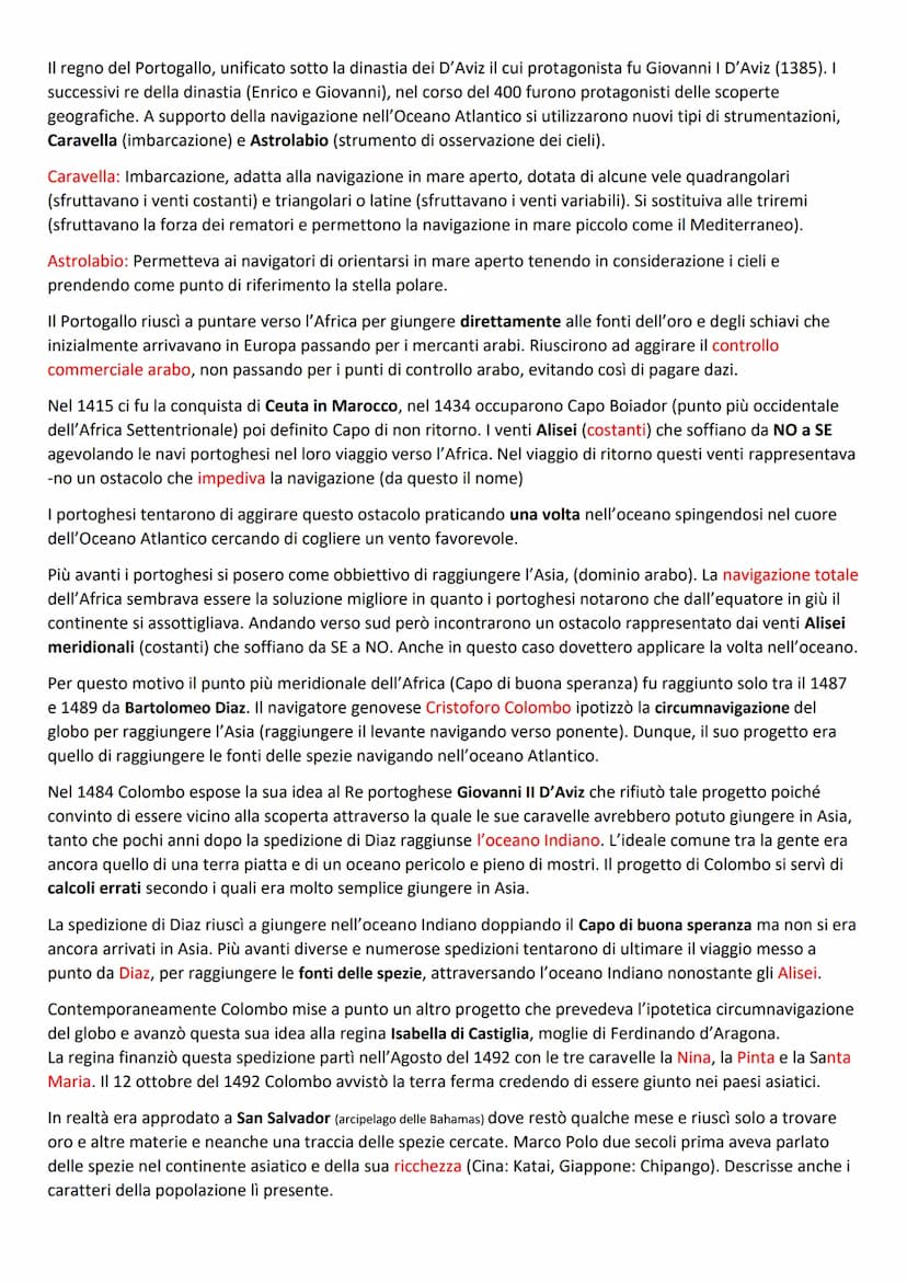 
<p>Le scoperte geografiche dell'età moderna hanno segnato un momento di grande trasformazione nella storia umana, introducendo nuove terre 