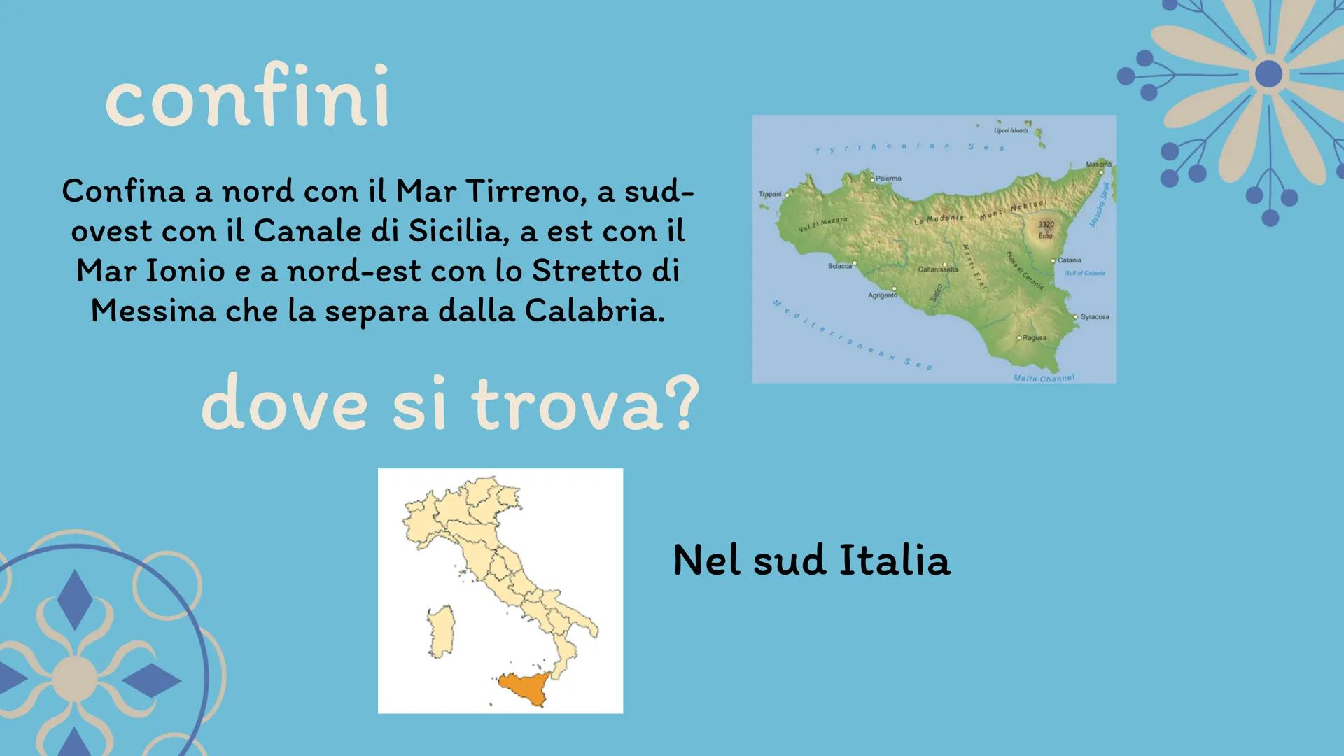 La Sicilia stemma della Sicilia
La trinacria è uno stemma che raffigura una
testa di donna con tre gambe piegate che
escono da essa. Simbolo