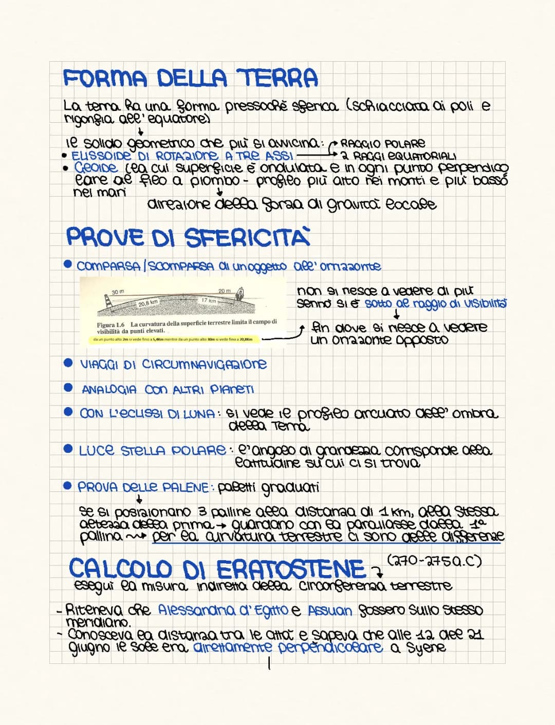 Forma e dimensione della terra