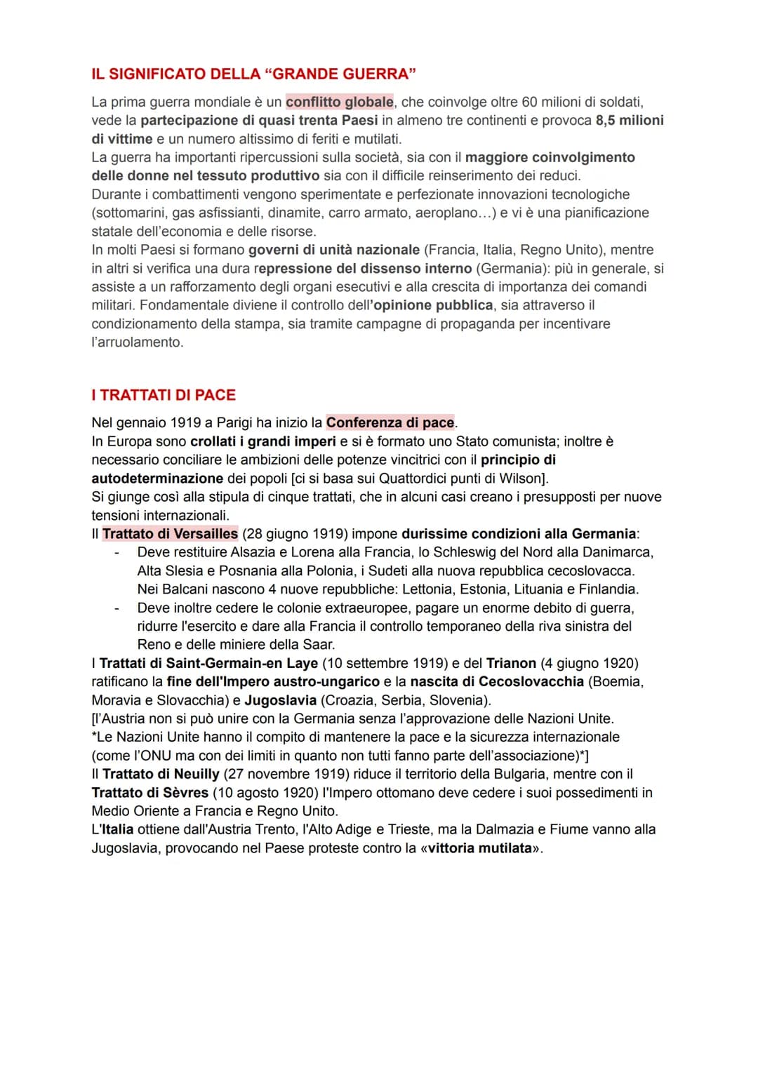 LA PRIMA GUERRA MONDIALE
LE PREMESSE DEL CONFLITTO
TENSIONI ALL'INIZIO DEL NOVECENTO
All'inizio del Novecento, l'Europa vive una situazione 