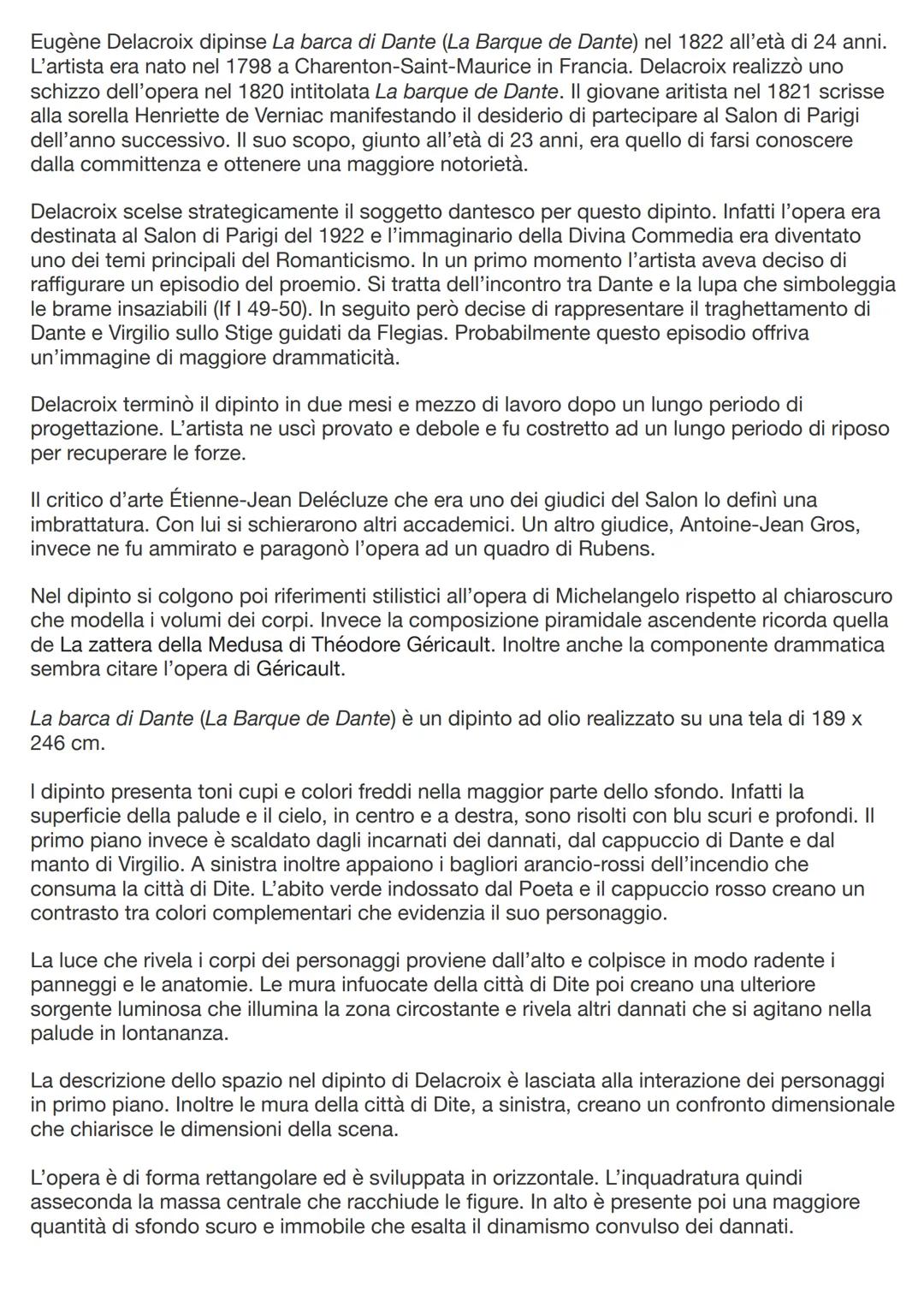 Eugène Delacroix
Eugéne Delacroix nacque a Charenton-Saint-Maurice nel 1798 (forse figlio naturale del
marchese di Talleyrand) e studiò al L