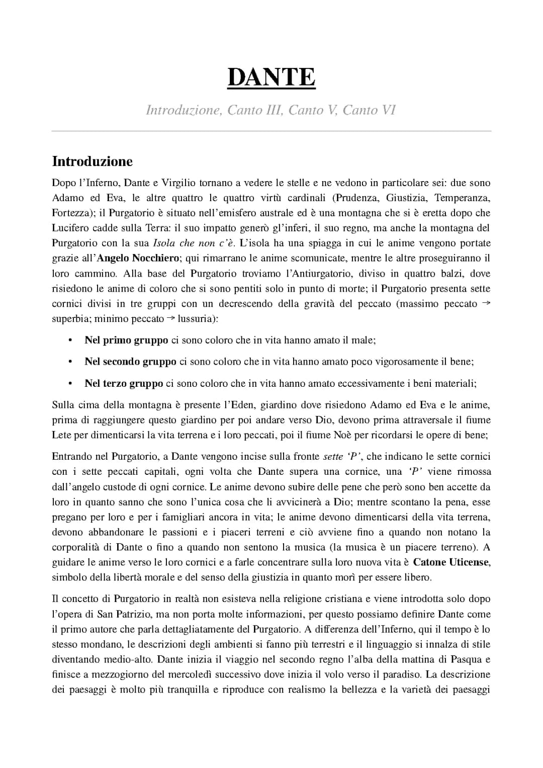 Dante - Purgatorio (parte 2)
