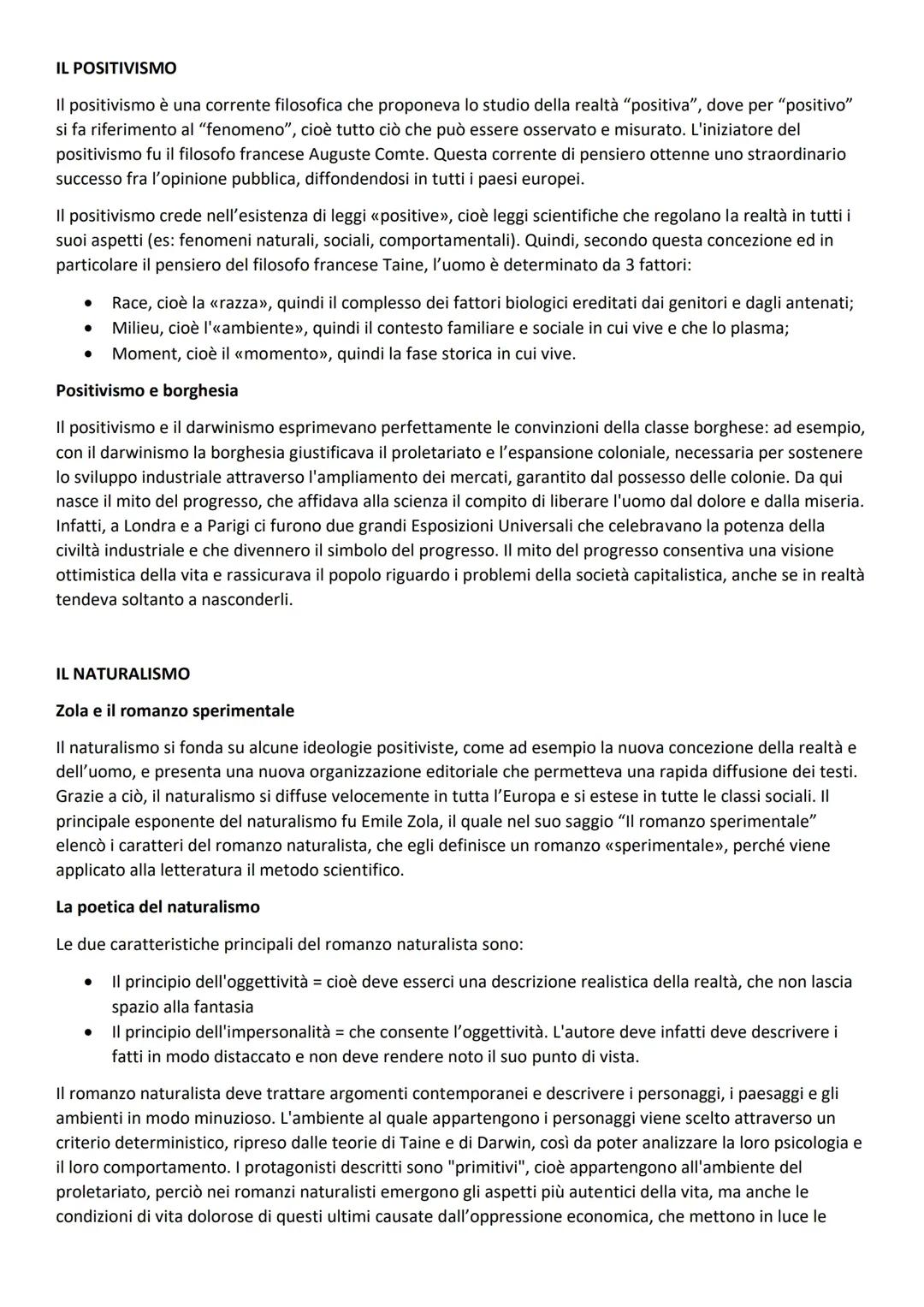 il positivismo e Giovanni Verga