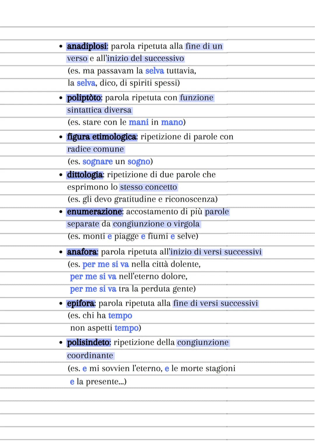 FIGURE RETORICHE
1. Di SUONO
• onomatopea: una parola produce un suono
1) parole prive i significato proprio (fru fru)
2) parole con signifi