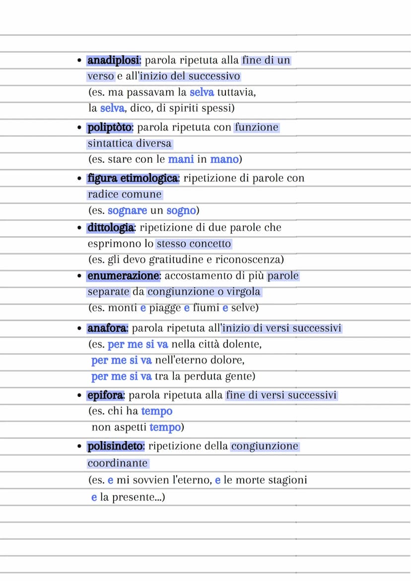FIGURE RETORICHE
1. Di SUONO
• onomatopea: una parola produce un suono
1) parole prive i significato proprio (fru fru)
2) parole con signifi