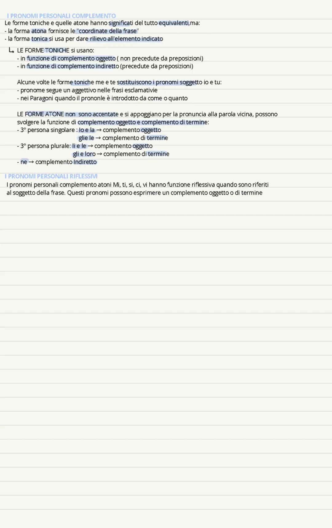 i pronomi
gettive
Sono parole variabili e costituiscono una classe chiusa (insieme formato da un numero limitato di
parole non aumentabili)
