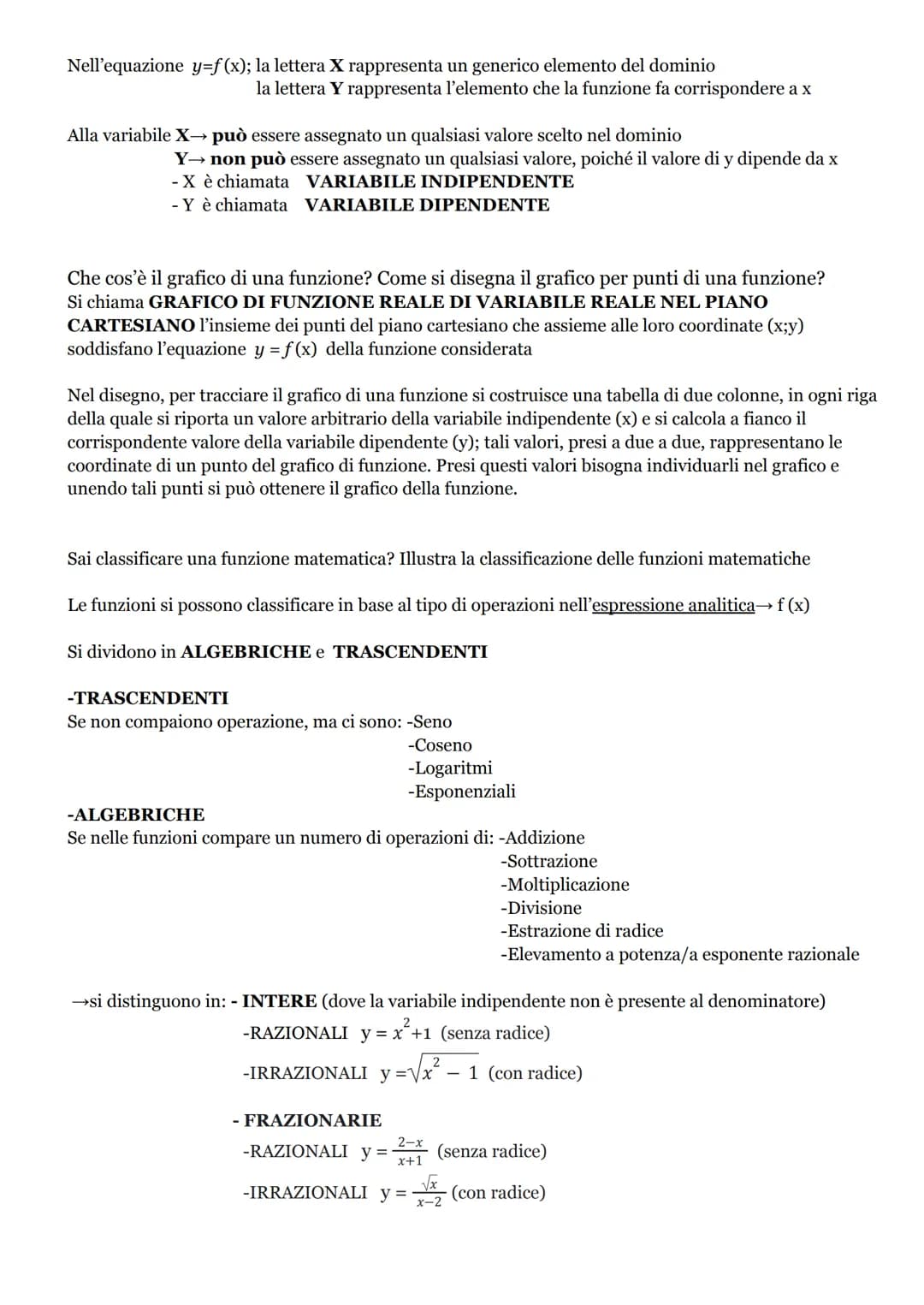 MATEMATICA TEORIA
Come si risolve una disequazione frazionaria? Illustra il procedimento risolutivo
-Porre la FRAZIONE maggiore uguale a O →