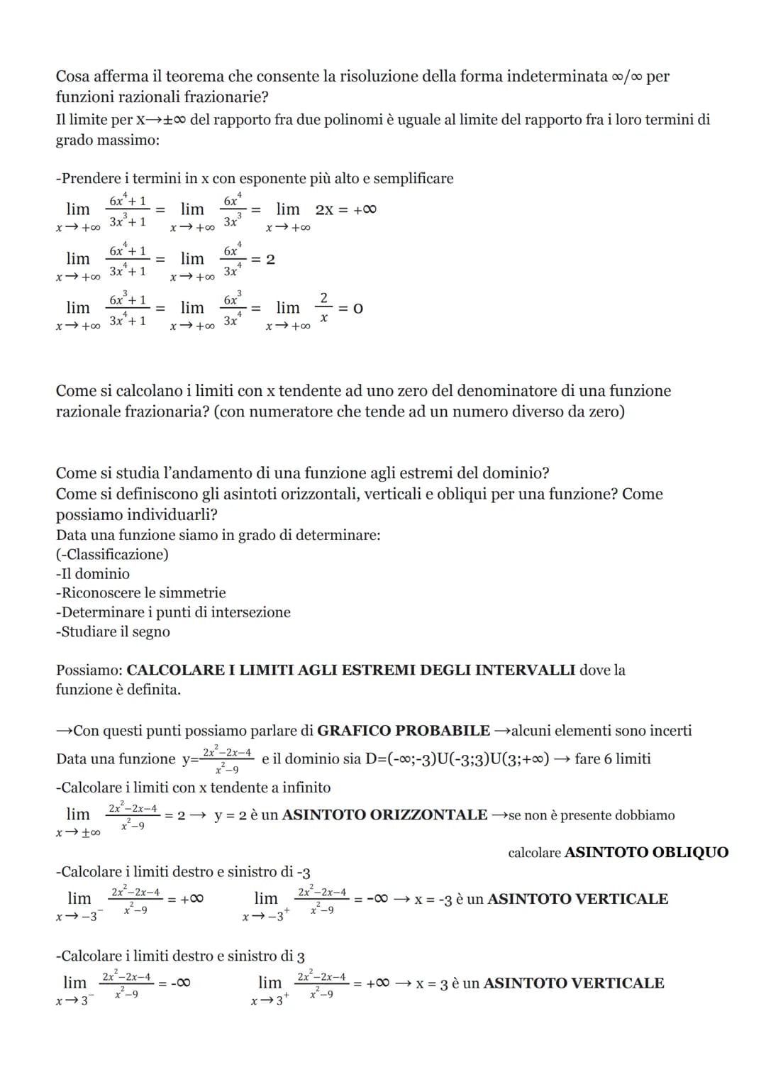 MATEMATICA TEORIA
Come si risolve una disequazione frazionaria? Illustra il procedimento risolutivo
-Porre la FRAZIONE maggiore uguale a O →