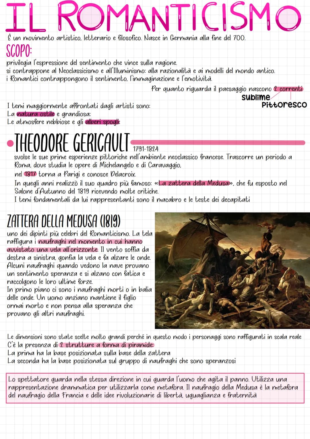 IL ROMANTICISMO
દે un movimento artistico, letterario e filosofico. Nasce in Germania alla fine del 700.
SCOPO:
privilegia l'espressione del