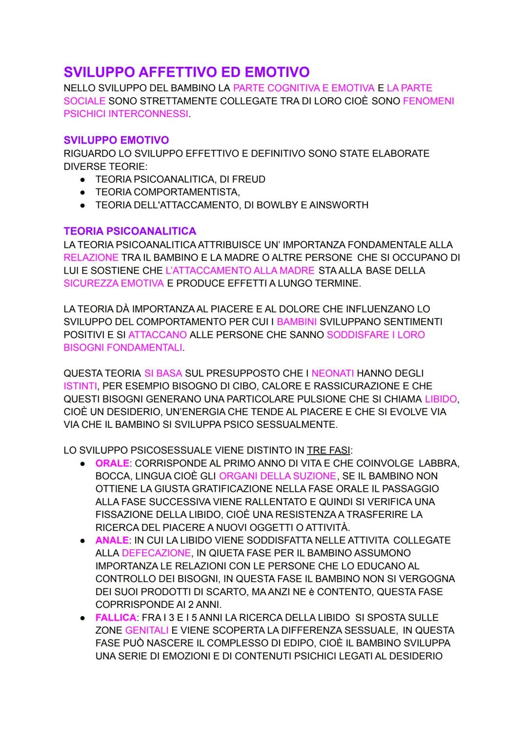 SVILUPPO AFFETTIVO ED EMOTIVO
NELLO SVILUPPO DEL BAMBINO LA PARTE COGNITIVA E EMOTIVA E LA PARTE
SOCIALE SONO STRETTAMENTE COLLEGATE TRA DI 