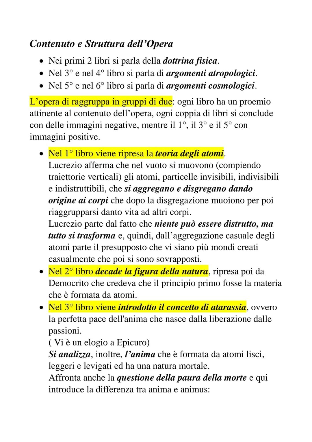 Interrogazione di Latino
L'Epicureismo
Secondo l'epicureismo, fondato da Epicuro di Samo, tra le cause
principali del dolore umano vi sono l