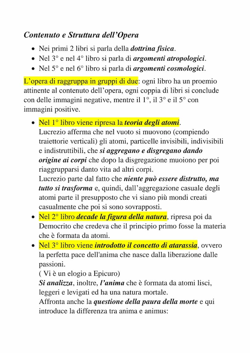 Interrogazione di Latino
L'Epicureismo
Secondo l'epicureismo, fondato da Epicuro di Samo, tra le cause
principali del dolore umano vi sono l