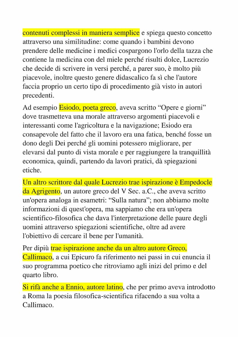 Interrogazione di Latino
L'Epicureismo
Secondo l'epicureismo, fondato da Epicuro di Samo, tra le cause
principali del dolore umano vi sono l