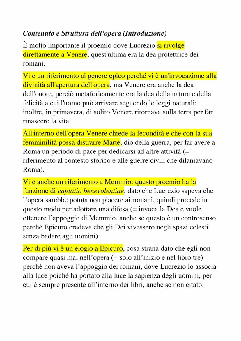 Interrogazione di Latino
L'Epicureismo
Secondo l'epicureismo, fondato da Epicuro di Samo, tra le cause
principali del dolore umano vi sono l