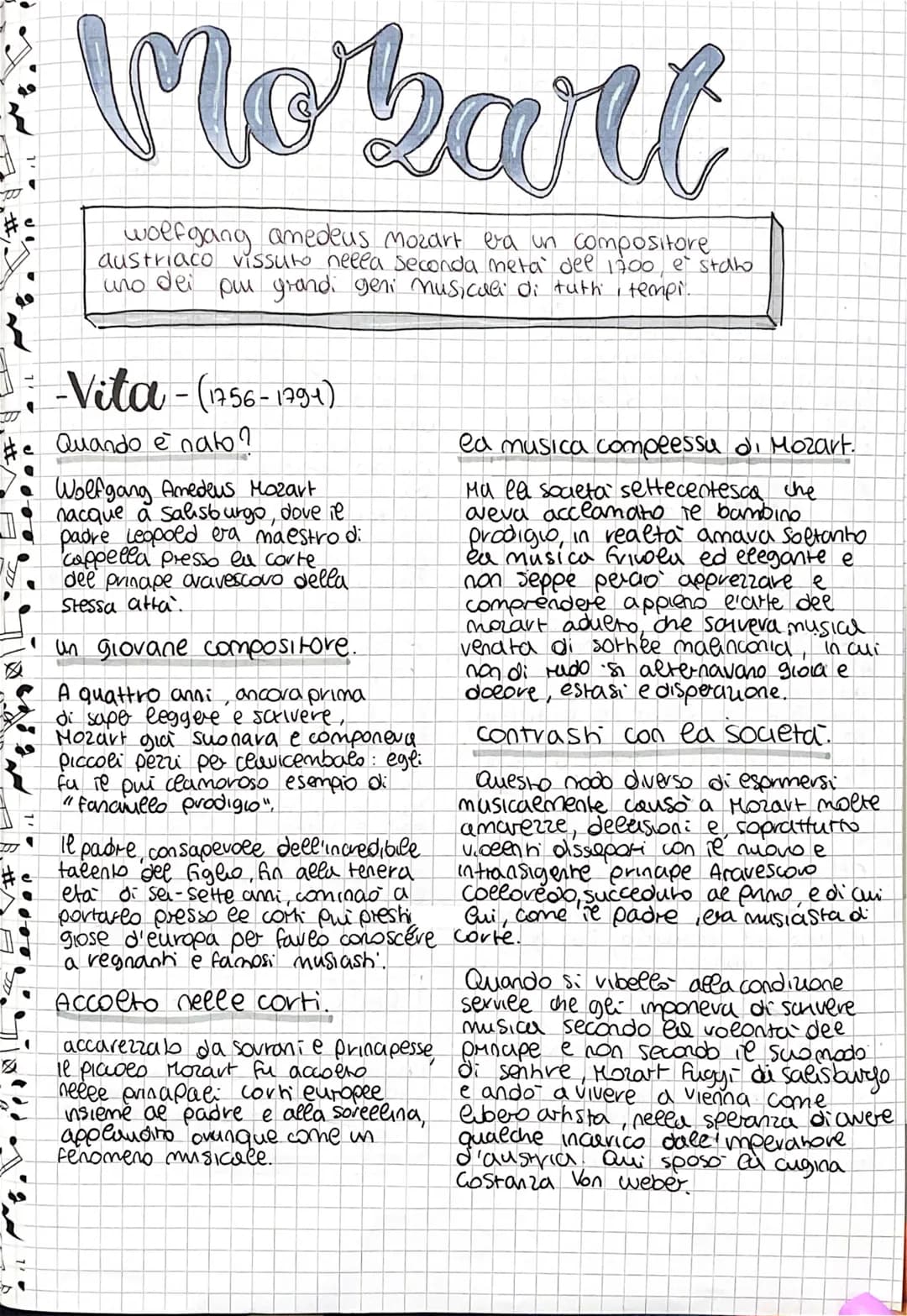 J
Mobart
wolfgang amedeus Mozart era un compositore
austriaco vissuto nella seconda metà del
uno dei pur grandi geni musicali di tuth tempi.