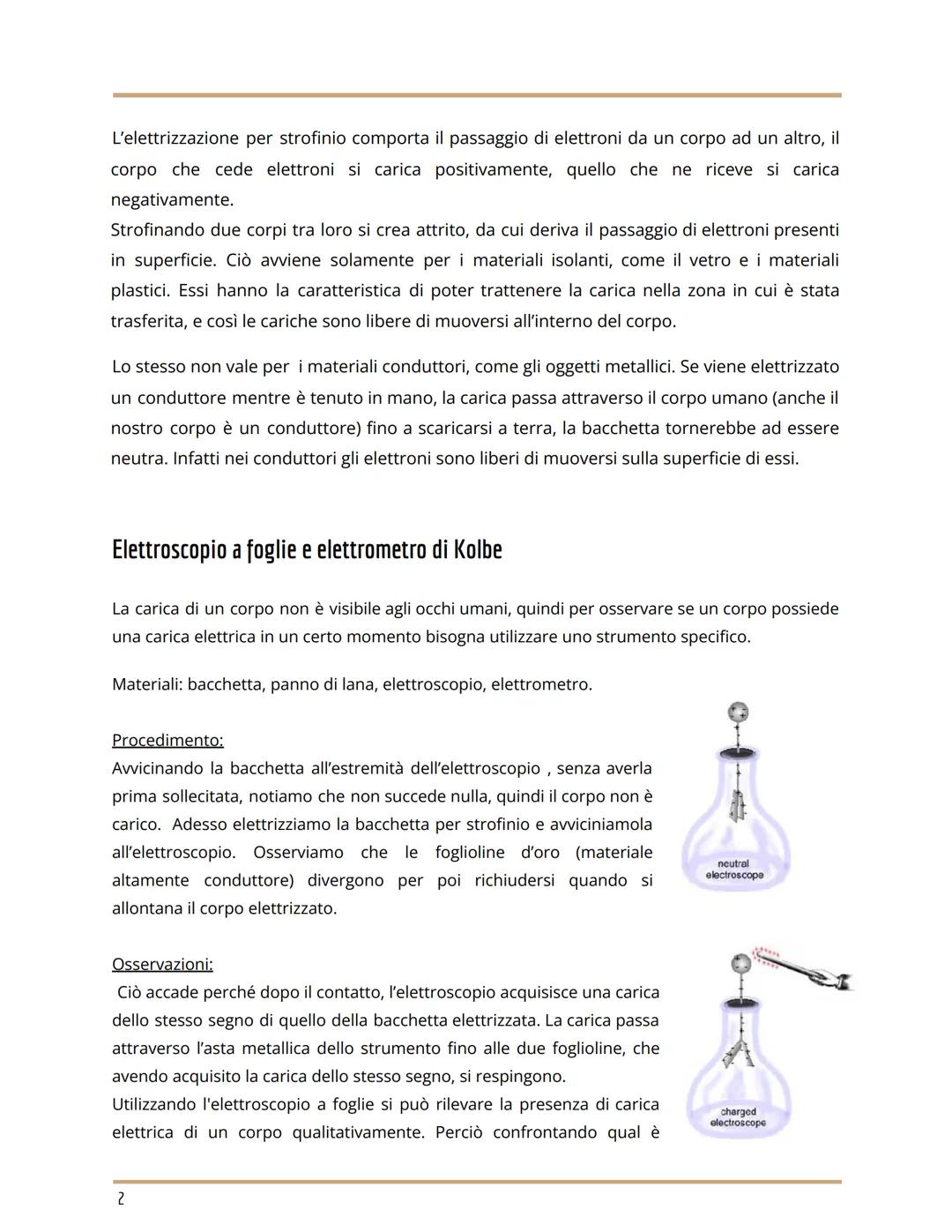 Giorgia D'Orazio IV P
ESPERIENZE DI ELETTROSTATICA
La carica elettrica è la capacità dei corpi di elettrizzarsi; ed è uno stato che i corpi 