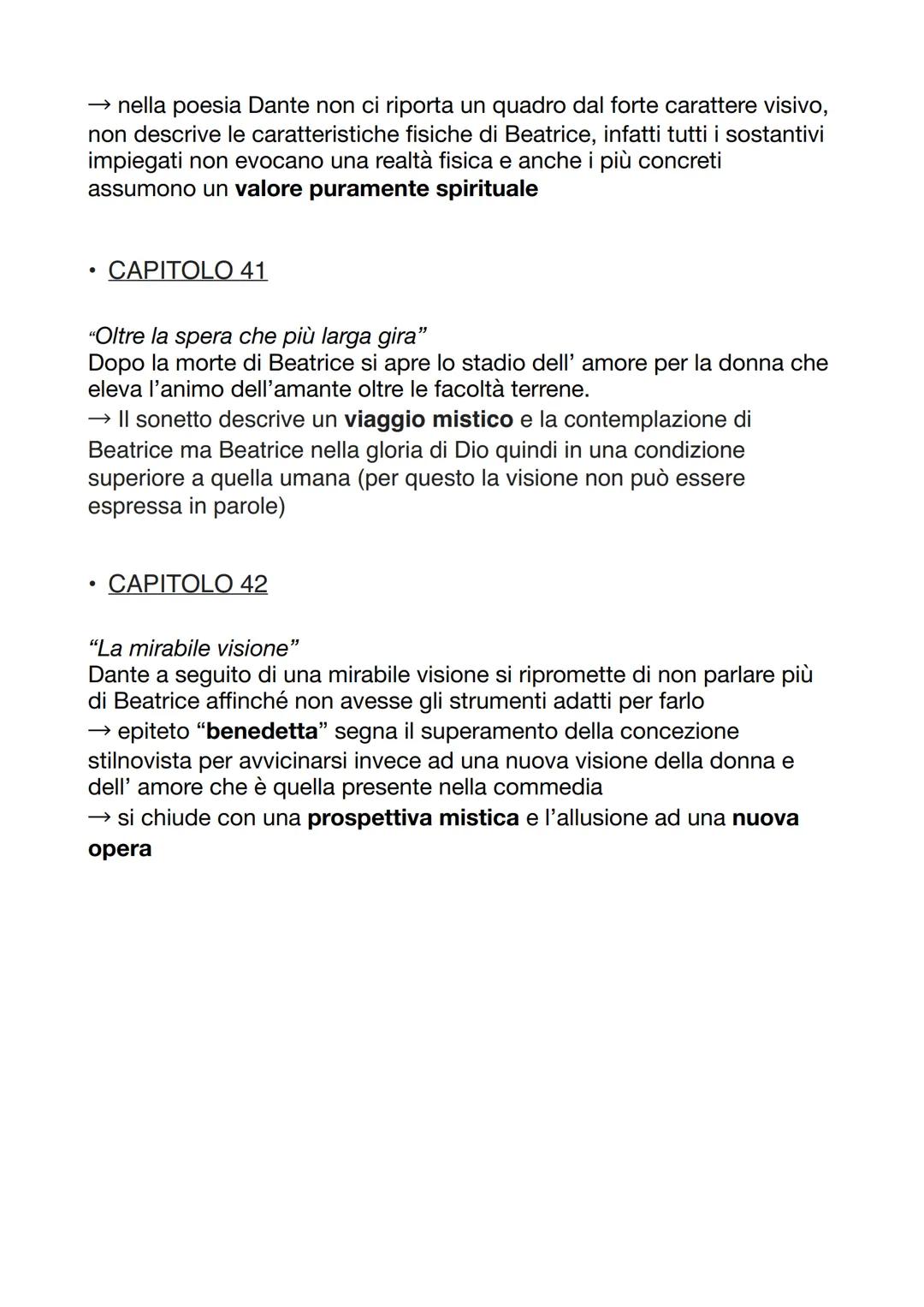 La vita nuova
CAPITOLO 1
"Libro della memoria"
Dante scrive che l'intenzione dell'opera è quella di scrivere di un
capitolo della sua memori