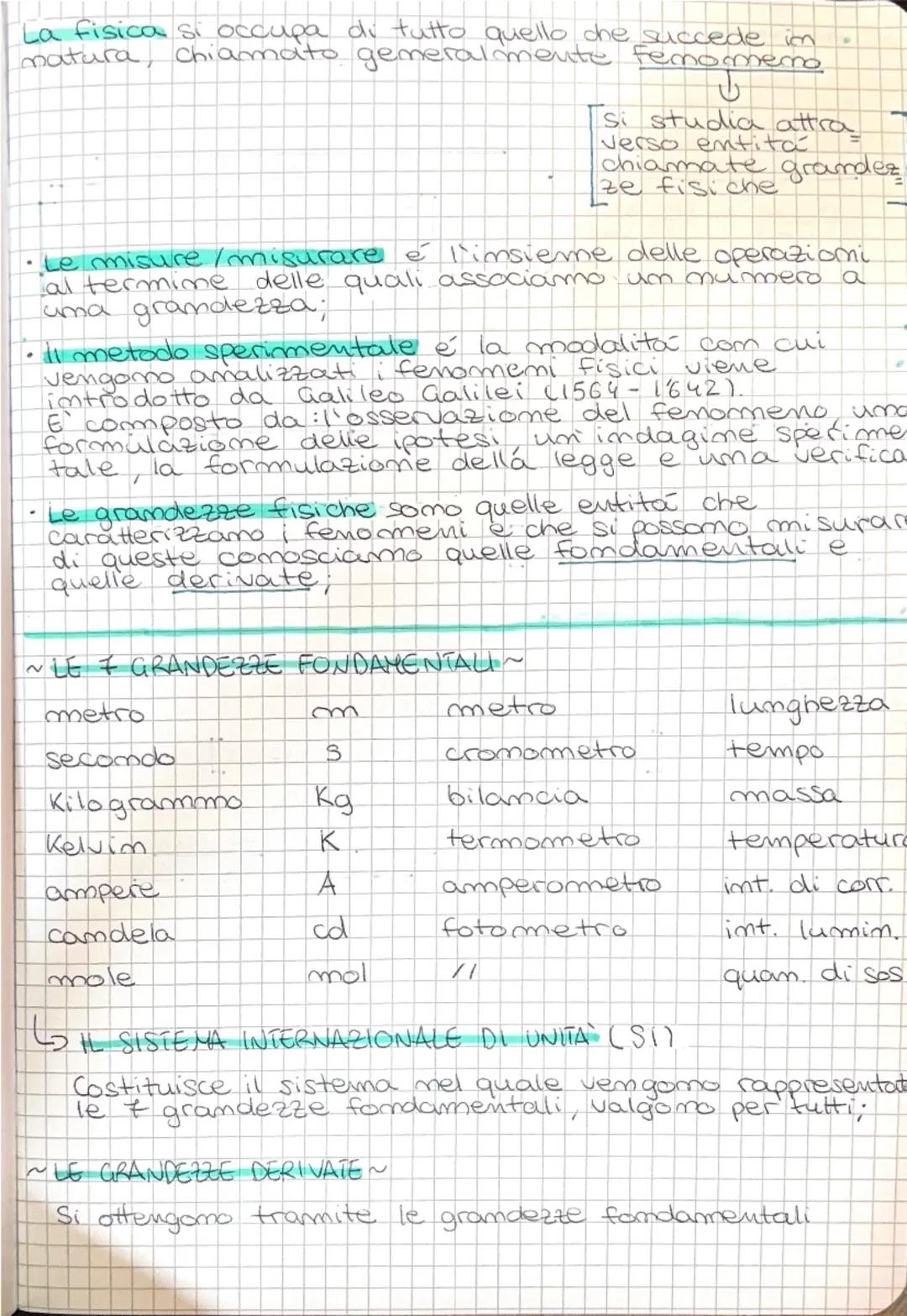 La fisica si occupa di tutto quello che succede im
matura, chiamato generalmente
smemo
Femor
Tsi studia attra
verso entita
chiamate grandes
