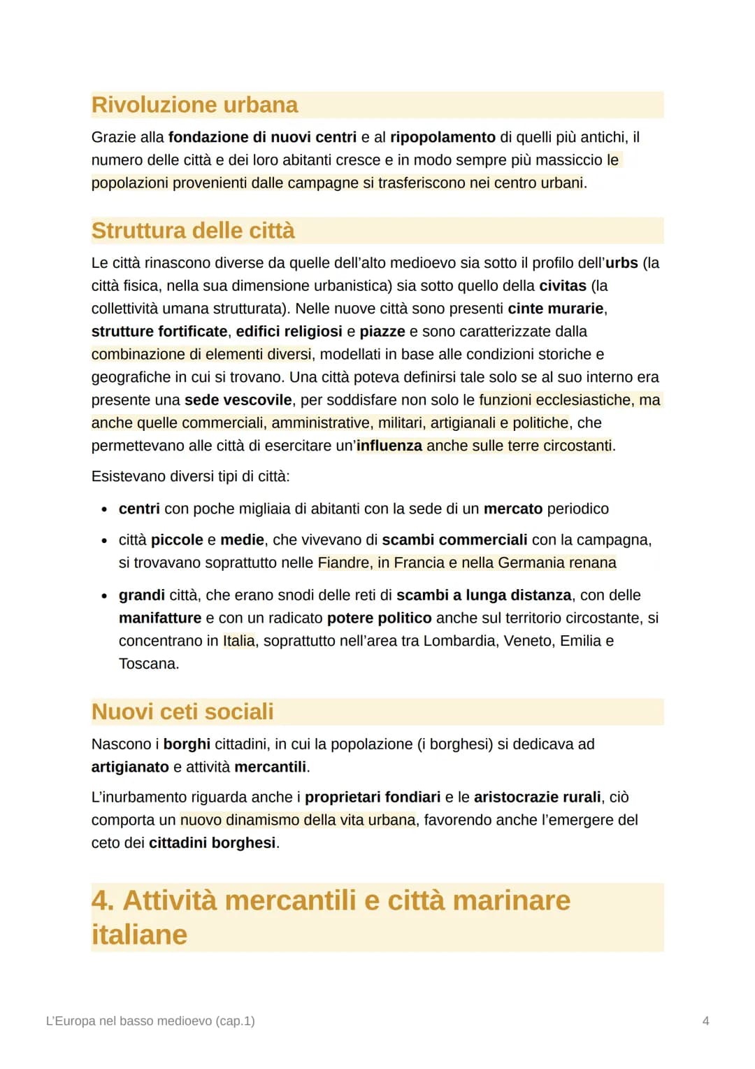 L'Europa nel basso medioevo
(cap.1)
1. Crescita demografica e innovazioni
tecniche
Ripresa dell'Europa e crescita demografica
Intorno all'an