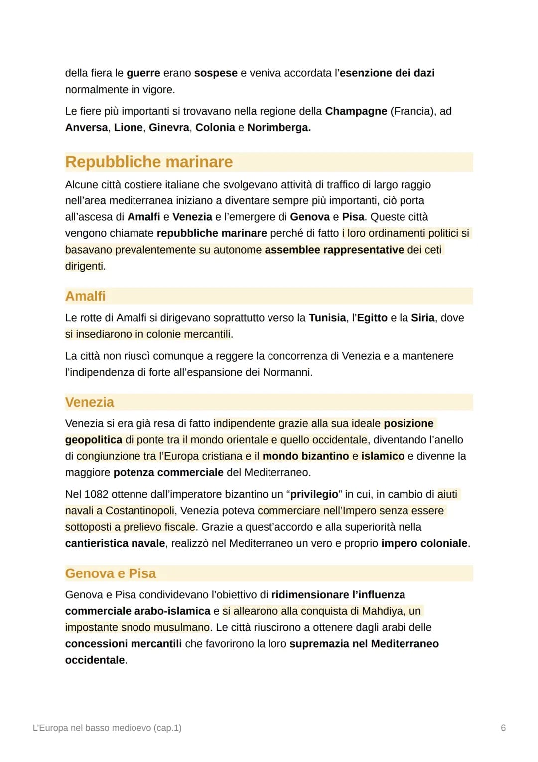L'Europa nel basso medioevo
(cap.1)
1. Crescita demografica e innovazioni
tecniche
Ripresa dell'Europa e crescita demografica
Intorno all'an