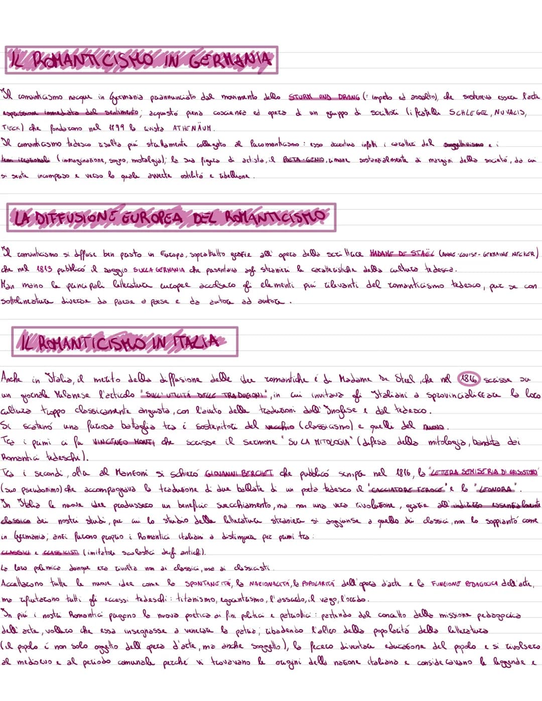 IL ROMANTICISMO
S ROMANTICISMO é
complesso movimento
che nasce in opposizione all'età illuminista, ma
di carattere e
effetti segna una
си
a 