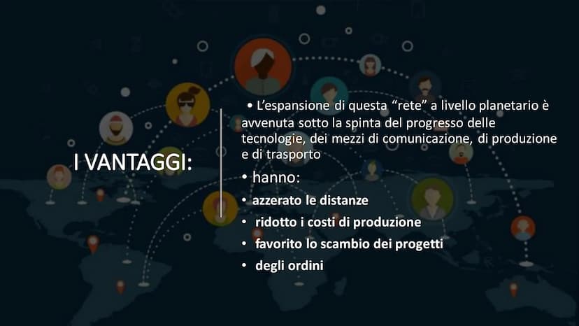 0
LA GLOBALIZZAZIONE
tit CHE COSA E'?
• La Globalizzazione è un grande
mercato senza frontiere dove
avviene uno scambio di beni,
denaro ma a