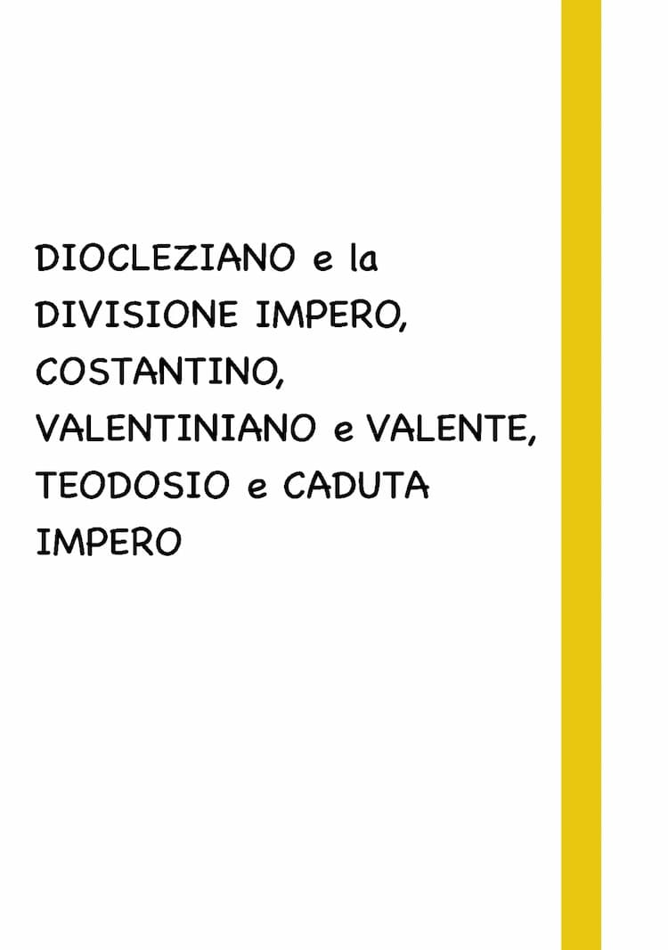 Know Divisione Impero Romano, Costantino e Fine Impero Occidente thumbnail