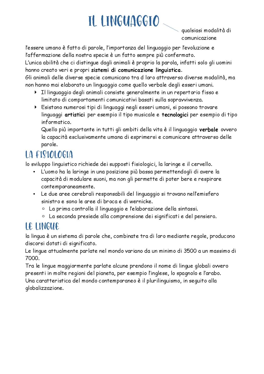 IL LINGUAGGIO