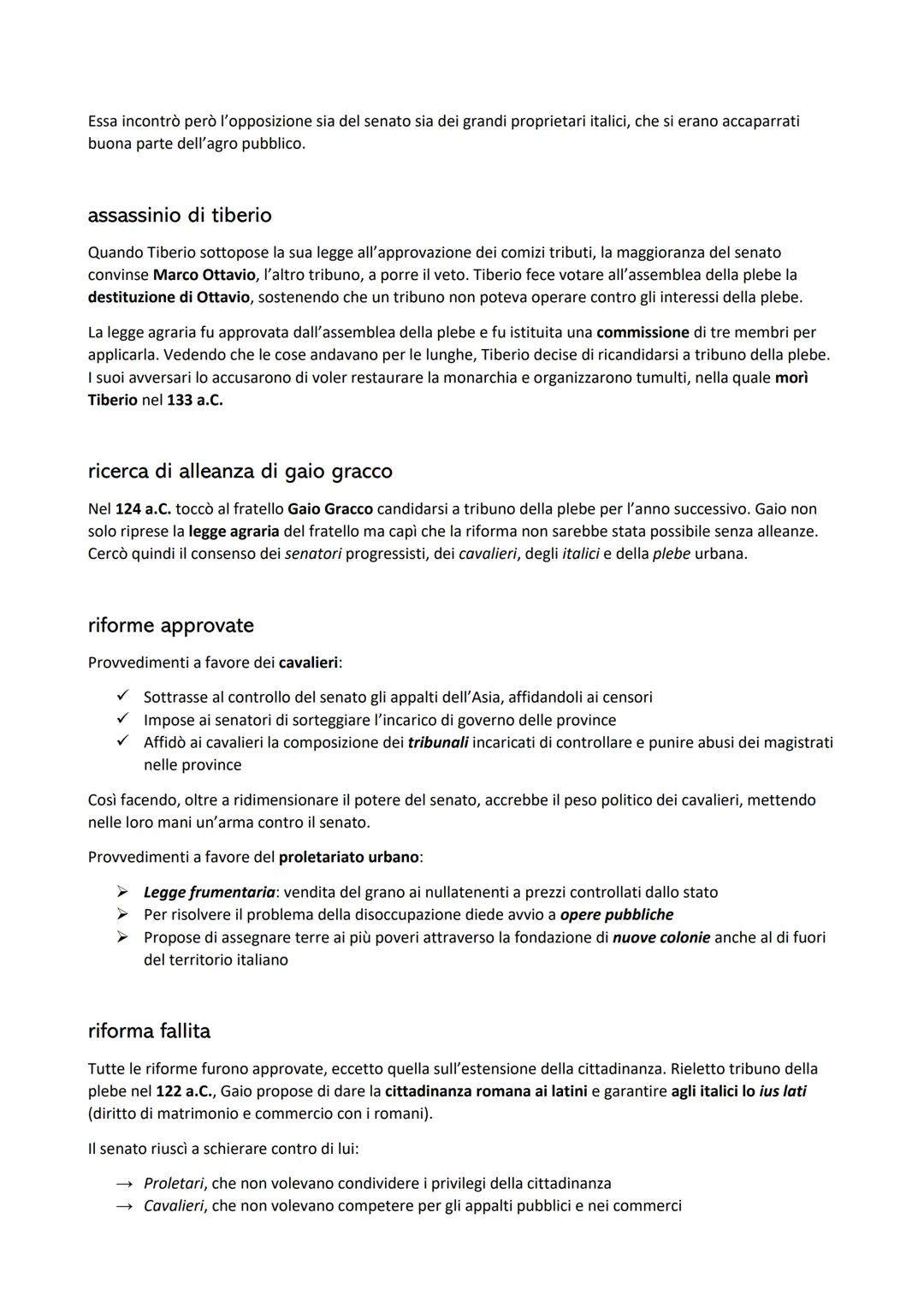 # RIFORME DEI FRATELLI GRACCHI

Le trasformazioni economiche e sociali seguite alle conquiste produssero tensioni e conflitti a diversi live