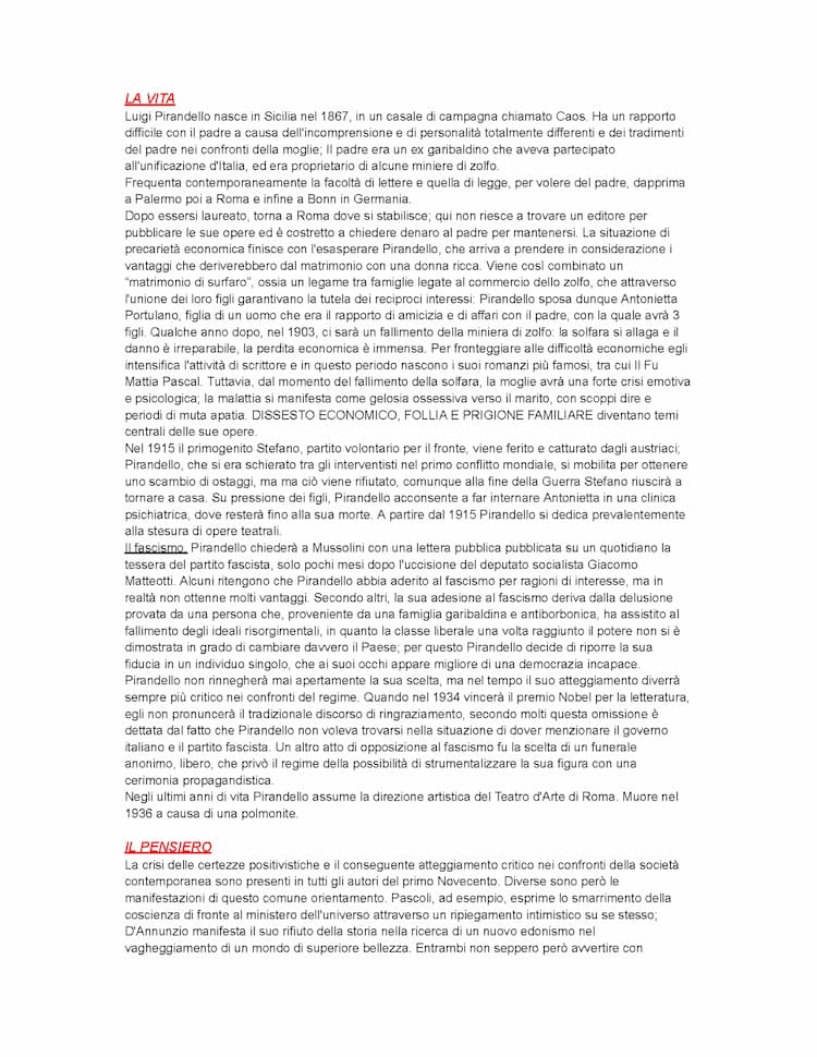 Know LUIGI PIRANDELLO RIASSUNTO COMPLETO PER MATURITA' thumbnail