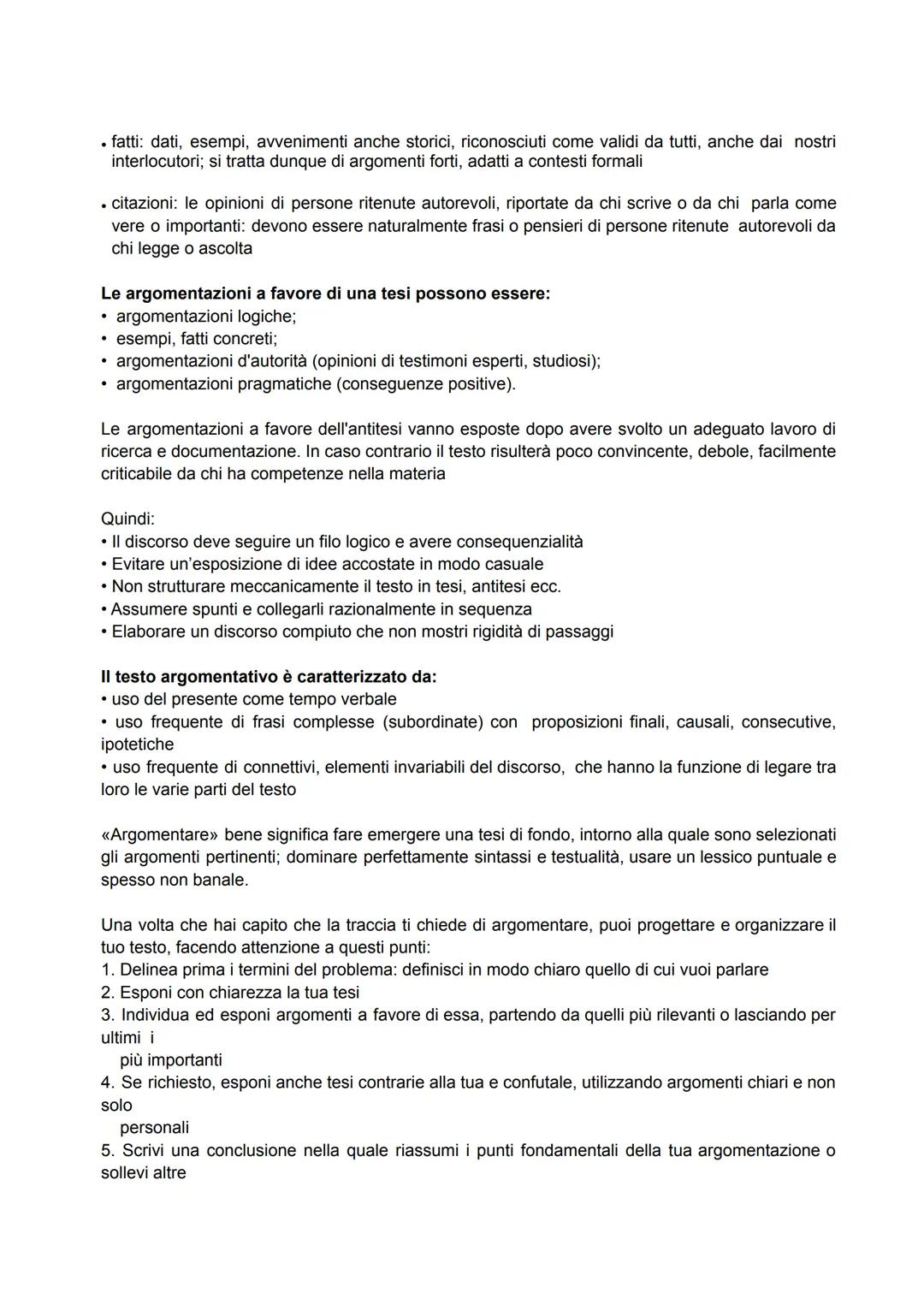 Il testo argomentativo
Cosa significa argomentare?
Il termine argomentare deriva dal latino «argumentor» ovvero:
• provare con ragionamenti
