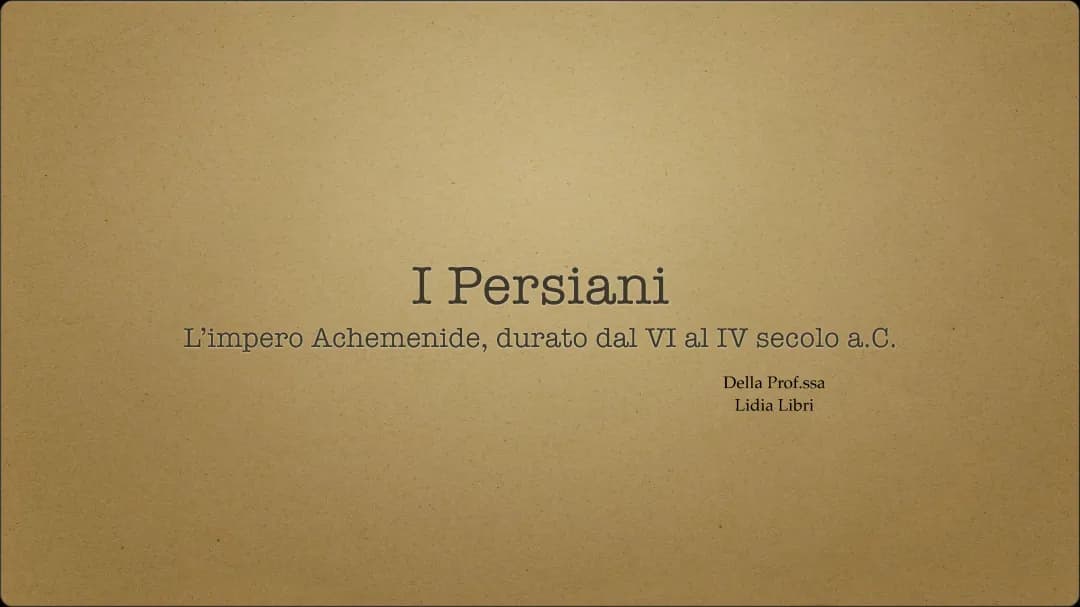 i persiani 