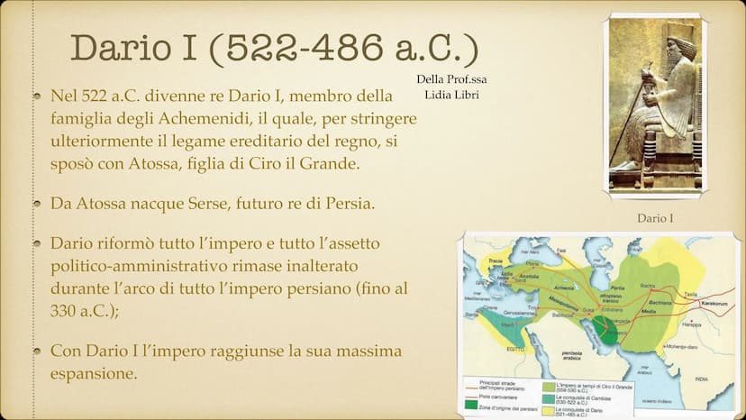 I Persiani
L'impero Achemenide, durato dal VI al IV secolo a.C.
Della Prof.ssa
Lidia Libri Dove ebbe origine?
• Provenivano dall'Altopiano I